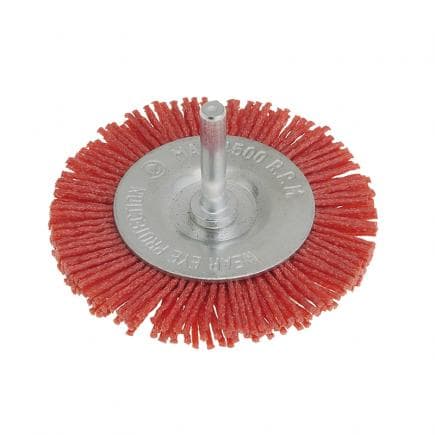 FERVI SNG075/080R - Brosse ronde en nylon avec tige