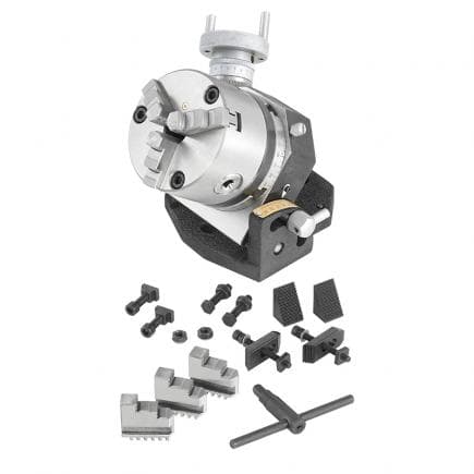 FERVI T017/100 - Table rotative inclinable avec broche de 100 mm