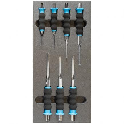 FERVI TM01/037 - Jeu de chasse-goupilles thermoformés souples (7 pcs.)