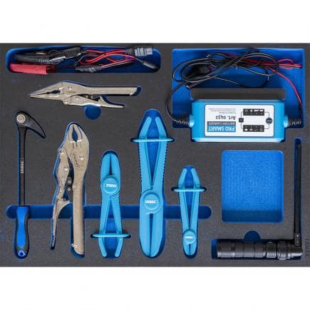 FERVI TM01/053 - Ensemble d'outils automobiles thermoformés souples (8 pcs.)