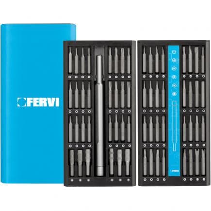 FERVI PI063 - Kit d'outils de réparation multifonctions (63 pièces)