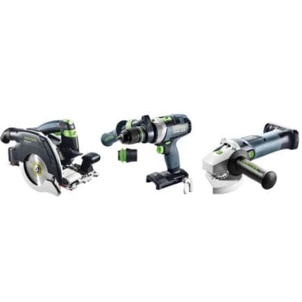FESTOOL 578025 - Kit Combo sans fil menuiserie HKC 55/TPC 18/AGC 18/TB M 137 (22 pcs.)