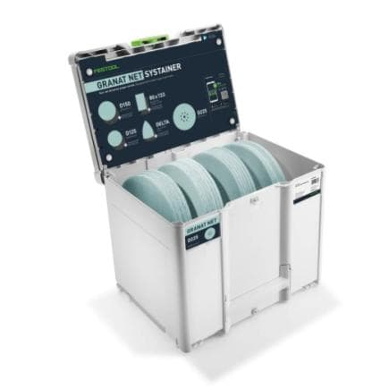 FESTOOL 578719 - D225 GR NET SYS - Systainer³ avec abrasifs Granat Net pour PLANEX LHS 2 225 EQ(I), PLANEX LHS 2-M 225 EQ, PLANEX 225 EQ, PLANEX...