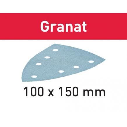 FESTOOL 497137 - Feuille abrasive STF DELTA/7 Granat (multipack)