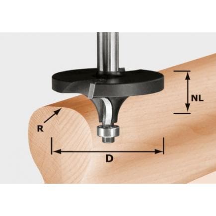 FESTOOL 492710 - Fraise à rayon concave HW R16/D64/26 S12