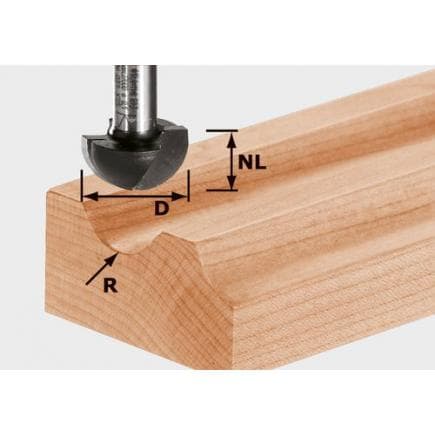 FESTOOL 491104 - Fraise à rayon convexe HW S12