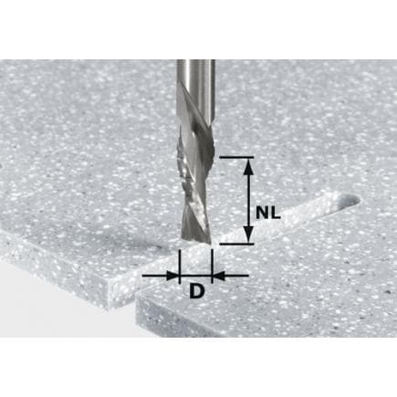 FESTOOL 492656 - Fraise d'ébauche et de finition HW Spi D12/42 LD ss S12