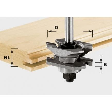 FESTOOL 490645 - Fraises à rainurer HW S8 D46 x D12-NT