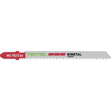 FESTOOL 204336 - Lames de scie HS 75/3 BI/5 Plastics Solid Material (5 pcs.)