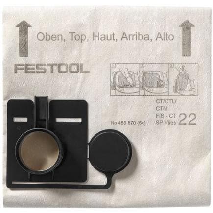 FESTOOL 456870 - Sac filtrant FIS-CT SP VLIES/5