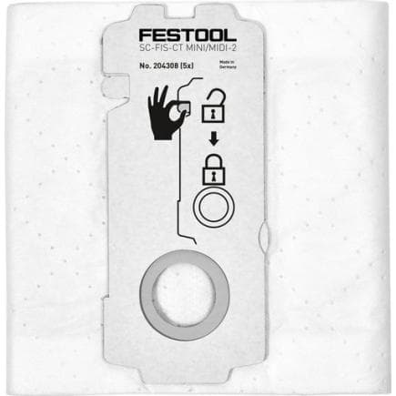 FESTOOL 204308 - Sac filtre SELFCLEAN SC-FIS-CT MINI/MIDI-2/5/CT15