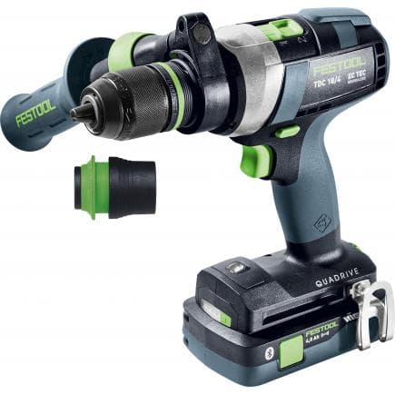 FESTOOL 575602 - Perceuse sans fil TDC 18/4 5.2/4.0 I-Plus QUADRIVE avec 2 batteries et chargeur