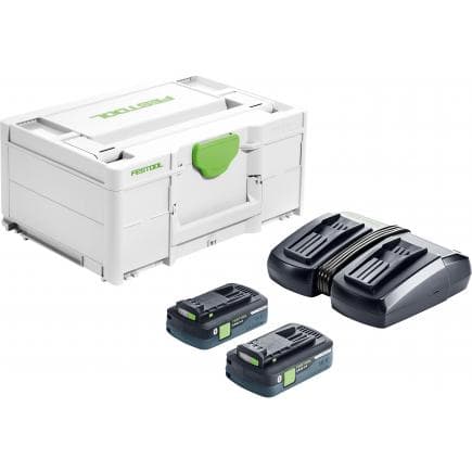FESTOOL 577109 - SYS Ensemble d'énergie 18V 2x4.0/TCL 6 DUO