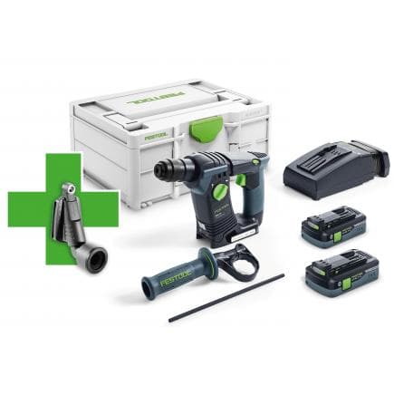 FESTOOL 577196 - Marteau sans fil BHC 18 HPC 4.0 I-Plus Promo 21 avec 2 batteries et chargeur