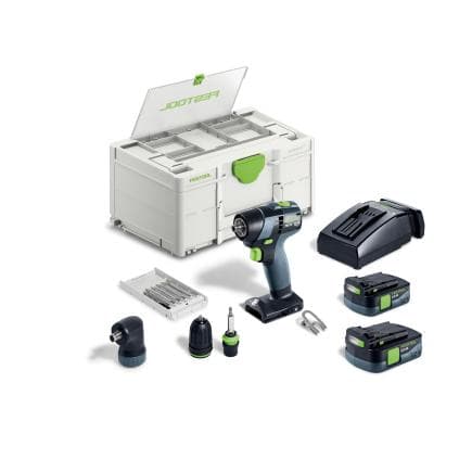 FESTOOL 576874 - TXS 12 2,5-Set - Perceuse-visseuse sans fil 12V (avec 2 batteries, chargeur, mallette et accessoires)
