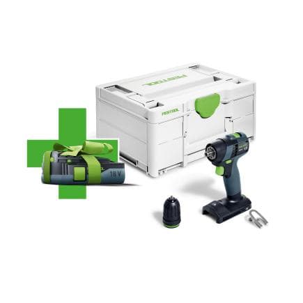 FESTOOL 578064 - TXS 18-Basic-3,0 - Perceuse-visseuse sans fil 18V (avec batterie et boîtier)