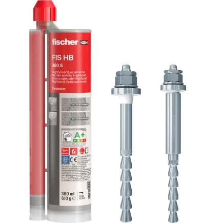 FISCHER 562659 - FIS HB 360 S - Résine d’injection pour charges dynamiques