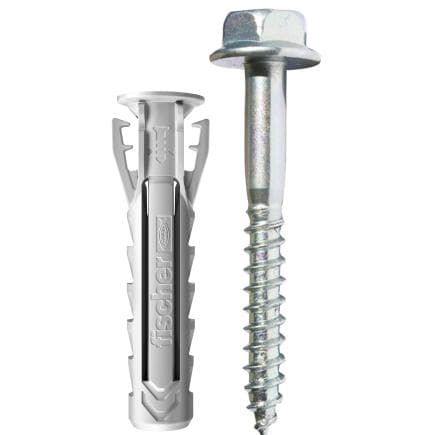 FISCHER 567553 - SX Plus BM - Ancre en nylon avec vis/accessoires dans un assortiment à ampoules