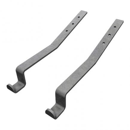 FISCHER 537692 - Support d'échelle de gouttière plate en acier galvanisé