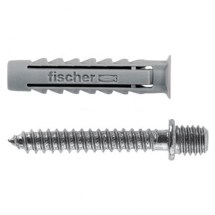 FISCHER 500210 - Cheville à expansion avec double vis pour collier de serrage SX 6 DV