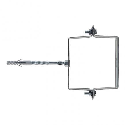 FISCHER 1318 - Collier galvanisé par aspersion SCP-V pour tube carré