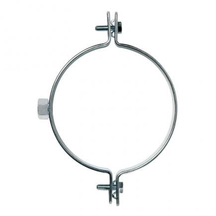 FISCHER 507476 - Collier en acier pour tuyaux de gaz en PE et PVC CPE-SL
