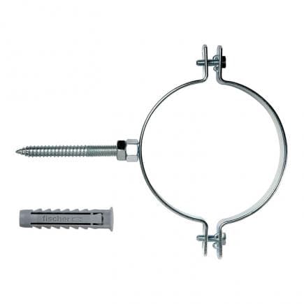 FISCHER 507444 - Collier en acier pour tuyaux en PE et PVC CPE-SL V