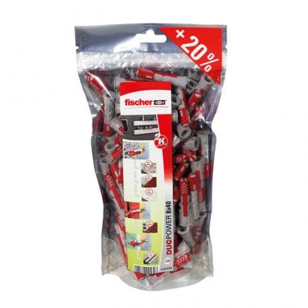 FISCHER 535980 - Sachet de chevilles DUOPOWER