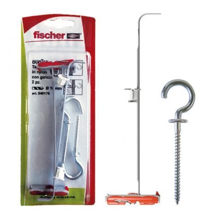 FISCHER 540176 - Cheville pour plaques de plâtre et autre DUOTEC R K à œillet ouvert