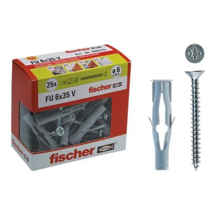 FISCHER 508225 - Cheville à vis FU V Y sous boîte en carton