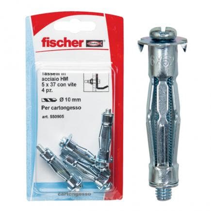 FISCHER 550905 - Cheville à cavité métallique pour plaque de plâtre à vis HM S K
