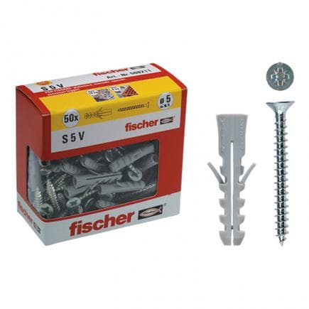 FISCHER 508214 - Cheville en nylon avec vis sous boîte S V Y