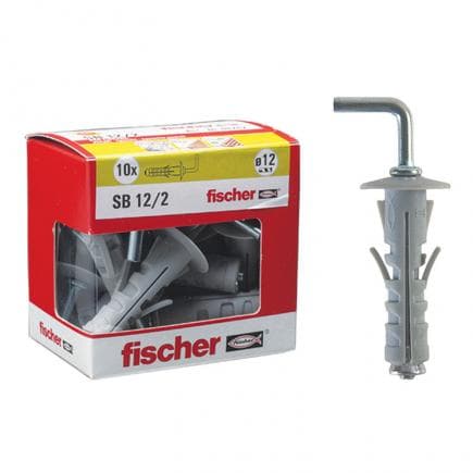 FISCHER 8248 - Cheville à expansion avec crochet court sous boîte SB Y