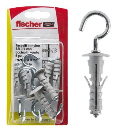 FISCHER 504441 - Cheville à expansion avec œillet ouvert sous blister SB K