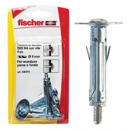 FISCHER 504471 - Cheville en acier avec œillet ouvert sous blister SBS K