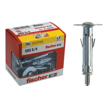 FISCHER 508268 - Cheville à expansion avec crochet court sous boîte SBS Y