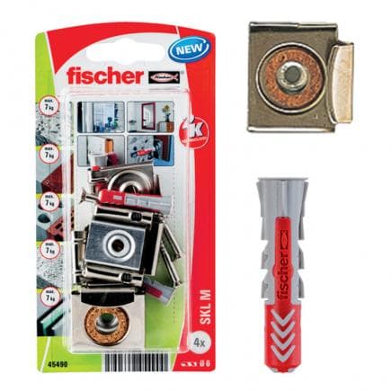 FISCHER 45490 - Fixation miroir avec chevilles DUOPOWER sous blister SKL-M K