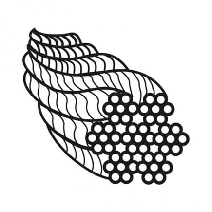 FISCHER 44565 - Câble avec œillet de suspension WI 2 MM