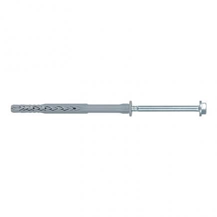 FISCHER 540135 - Cheville allongée en nylon avec vis pré-montée tête hexagonale bridée en acier inox Torx SXRL FUS A4