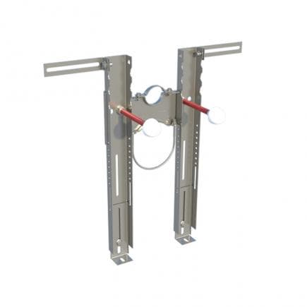FISCHER 42898 - Console sanitaires suspendus avec colliers PREMIUM