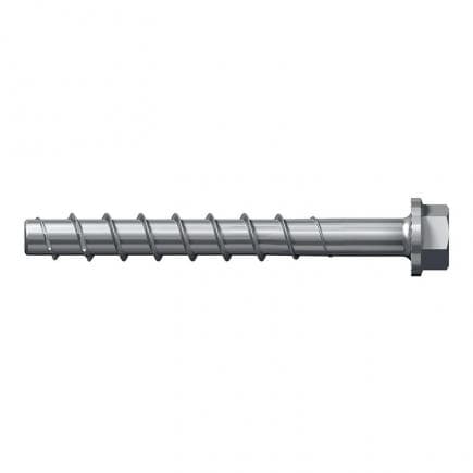 FISCHER 536851 - Vis à béton en acier galvanisé réglable à tête hexagonale et Torx et rondelle intégrée Ultracut FBS FBS II US TX