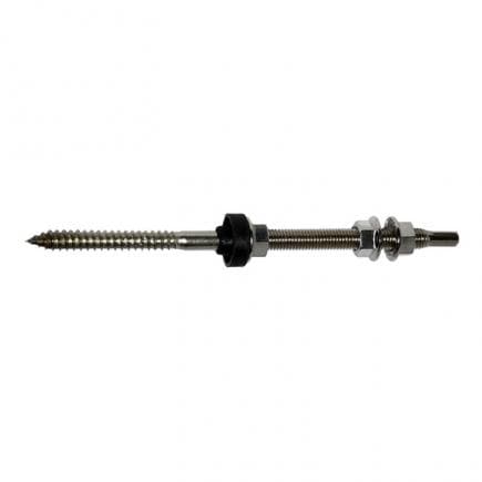 FISCHER 71202 - Double thread stainless steel screw with gasket STSR A2