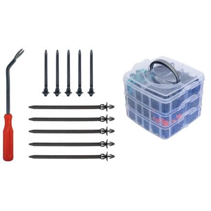 GEDORE 3300220 - R19002676 Set de clips de fixation avec levier de démontage, 676 pièces
