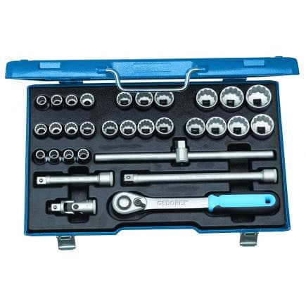GEDORE 2546043 - Jeu de clés à douilles 1/2'' (31 pcs.)
