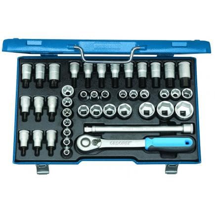 GEDORE 2546000 - Jeu de clés à douilles 1/2'' (42 pcs.)