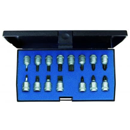 GEDORE 1815601 - Jeu de clés à douilles pour vis 1/4'' (15 pcs.)