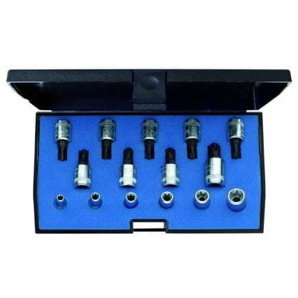 GEDORE 1815628 - Jeu de clés à douilles pour vis Torx 1/4'' (15 pcs.)