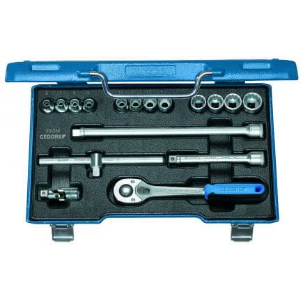 GEDORE 6239380 - Jeu de douilles 3/8'' (17 pcs.)