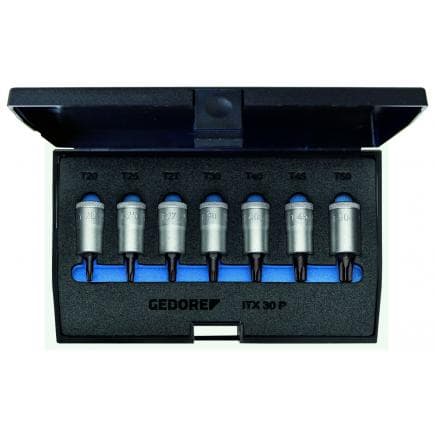 GEDORE 1509926 - Jeu de douilles 3/8'' pour vis Torx® (7 pcs.)