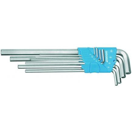 GEDORE 1505416 - Jeu de clés Allen longues métriques avec support (8 pcs.)